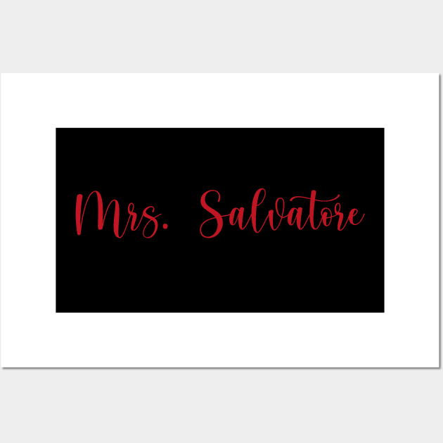 Mrs. Salvatore Wall Art by We Love Gifts